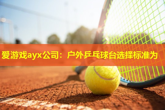 爱游戏ayx公司：户外乒乓球台选择标准为
