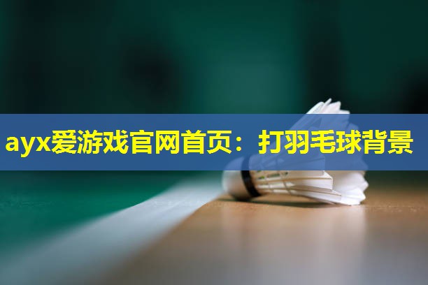 ayx爱游戏官网首页：打羽毛球背景