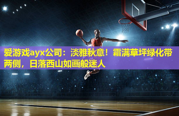 爱游戏ayx公司：淡雅秋意！霜满草坪绿化带两侧，日落西山如画般迷人