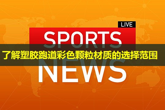 了解塑胶跑道彩色颗粒材质的选择范围
