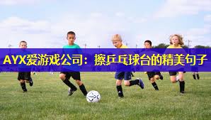 擦乒乓球台的精美句子 擦乒乓球台的精美句子