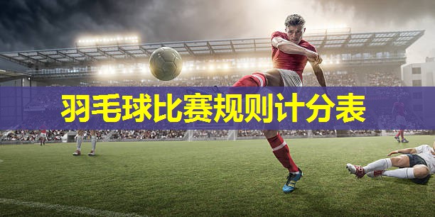 羽毛球比赛规则计分表 羽毛球比赛规则计分表