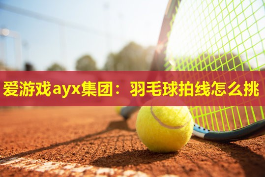 羽毛球拍线怎么挑 羽毛球拍线怎么挑